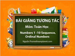 Numbers 1-10 Sequence, Ordinal Numbers
