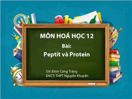 Peptit và Protein