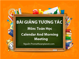 Calendar And Morning Meeting