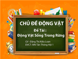 Động vật sống trong rừng