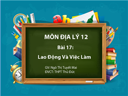 Lao động và việc làm