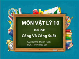 Công Và Công Suất
